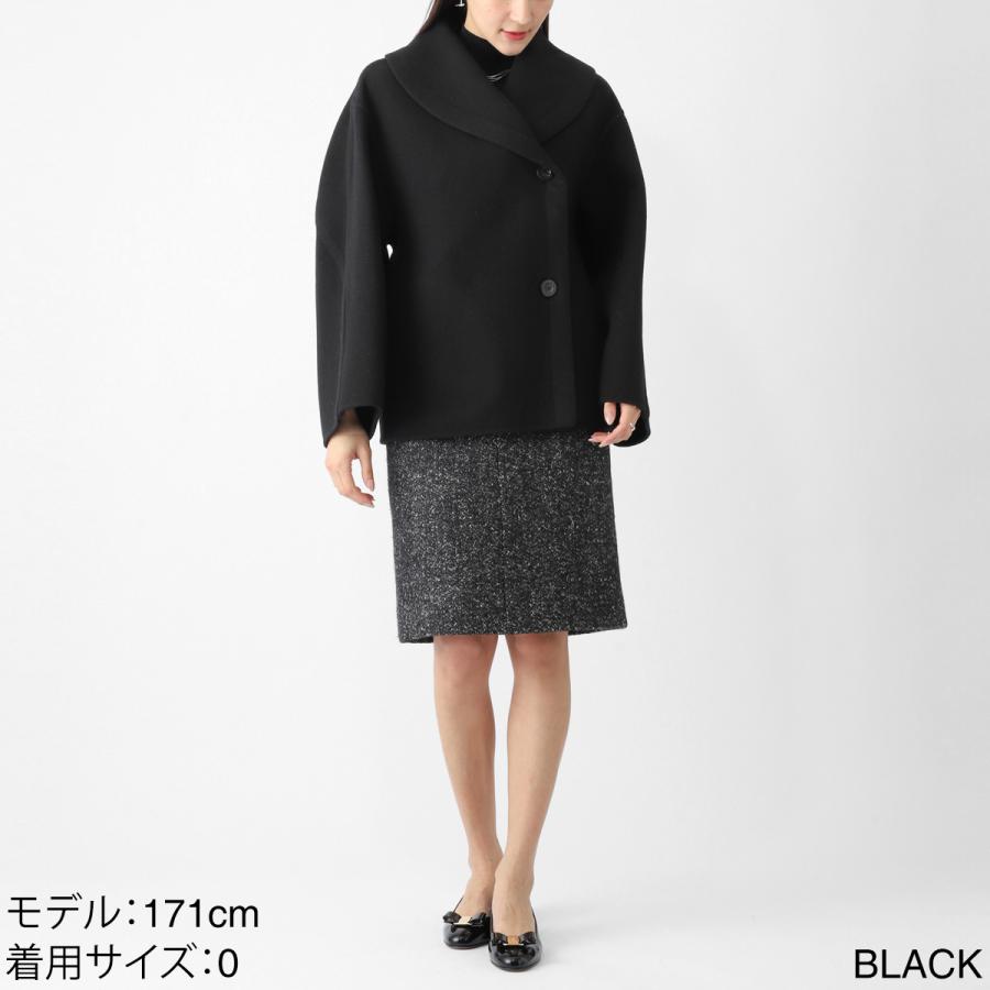 ザ ロウ THE ROW ショートコート TEMUR COAT バージンウール オーバーサイズコクーンコート オペラカラー コクーンコート ブラック レディース 10602-w4238-blkの画像
