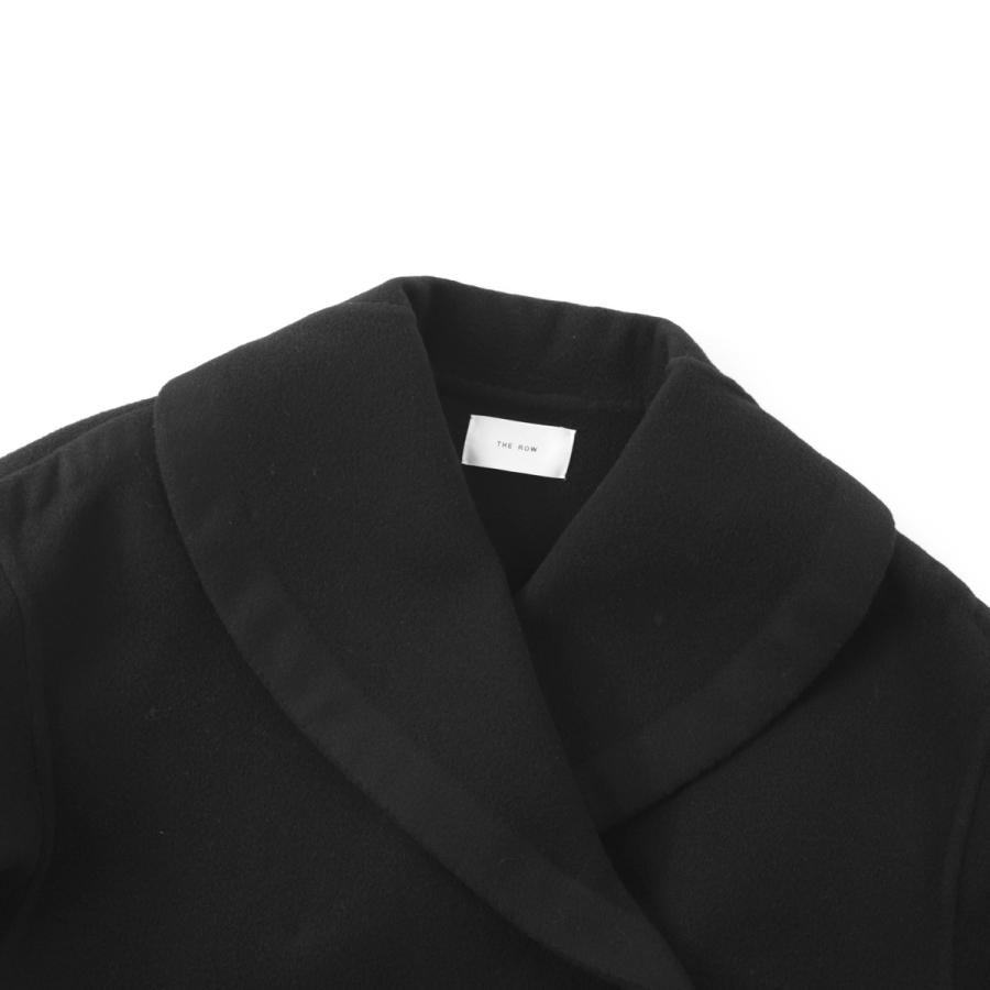 ザ ロウ THE ROW ショートコート TEMUR COAT バージンウール オーバーサイズコクーンコート オペラカラー コクーンコート ブラック レディース 10602-w4238-blkの画像
