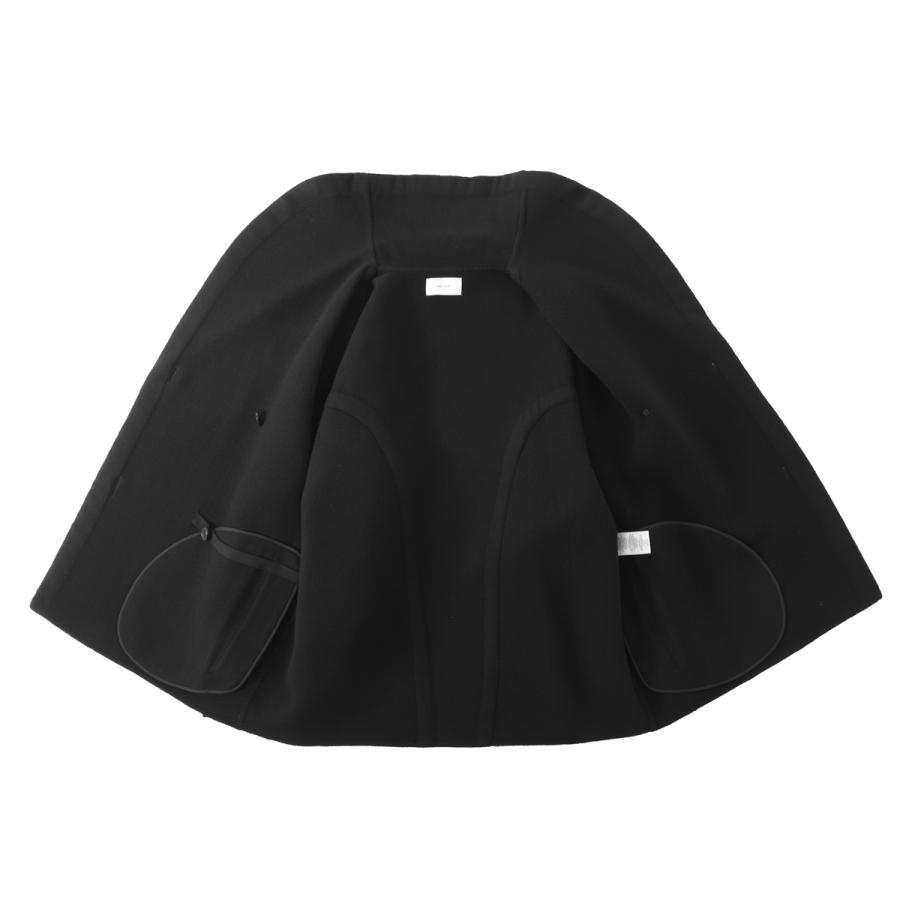 ザ ロウ THE ROW ショートコート TEMUR COAT バージンウール オーバーサイズコクーンコート オペラカラー コクーンコート ブラック レディース 10602-w4238-blkの画像