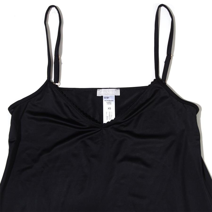 ハンロ HANRO スリップ SATIN DELUXE サテンデラックス ブラック