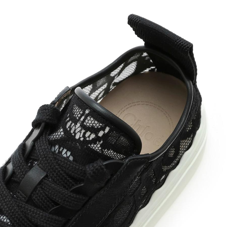 Chloé クロエ Lauren ローレン ローカットスニーカー ブラック 厚底 Chloe（クロエ） スニーカー LAUREN ブラック レディース chc19u108d2