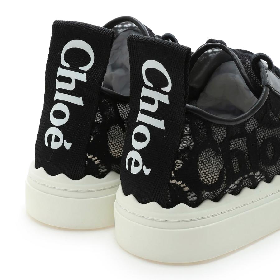 Chloé クロエ Lauren ローレン ローカットスニーカー ブラック 厚底 Chloe（クロエ） スニーカー LAUREN ブラック レディース chc19u108d2