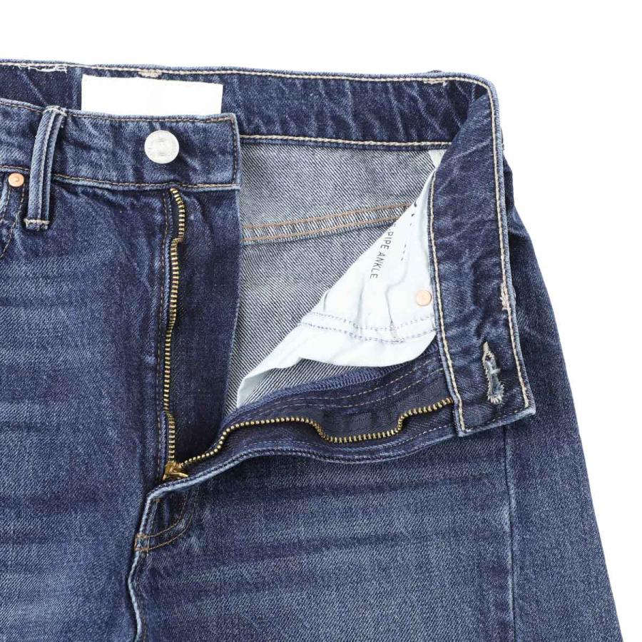 マザー MOTHER ジップフライジーンズ THE HALF PIPE ANKLE ワイドカーブ デニムパンツ アンクル丈 ブルー レディース 10926-1396-did-you-bring-me-any-thingの画像