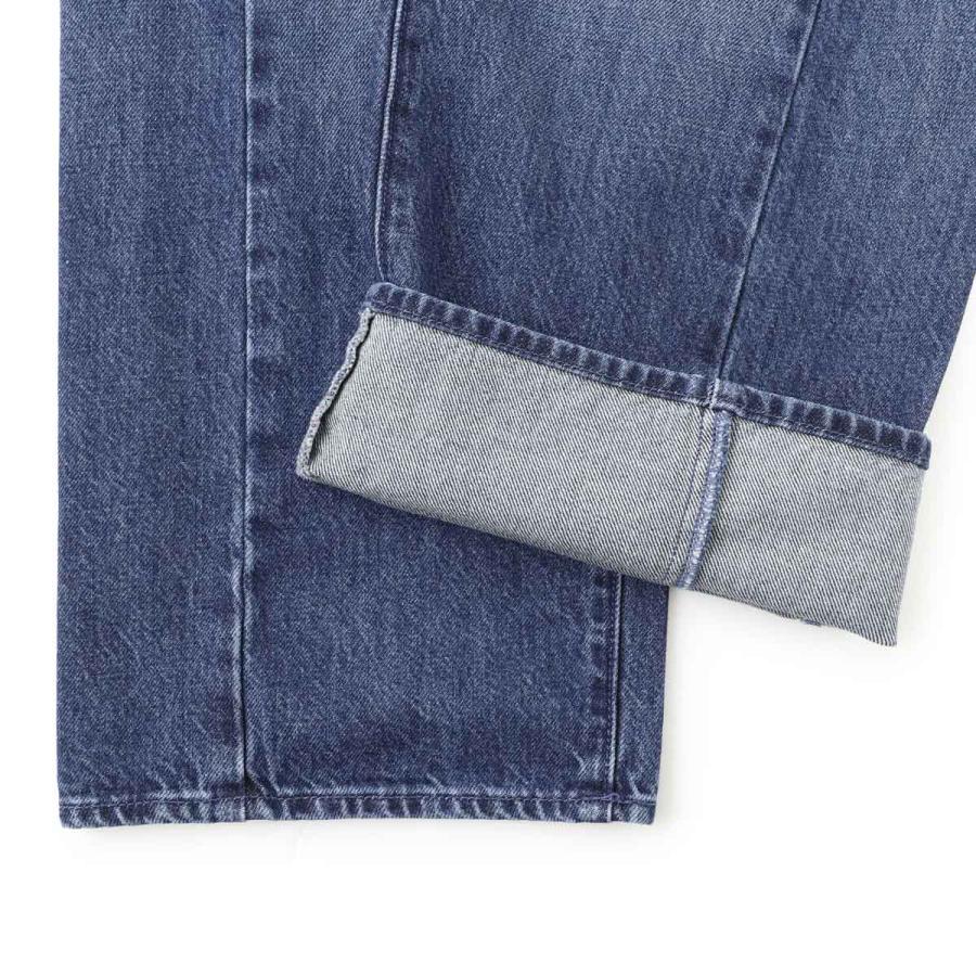マザー MOTHER ジップフライジーンズ THE HALF PIPE ANKLE ワイドカーブ デニムパンツ アンクル丈 ブルー レディース 10926-1396-did-you-bring-me-any-thingの画像