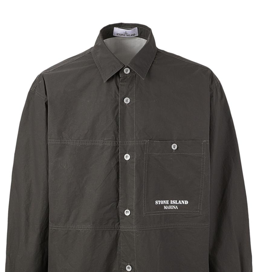 STONE ISLAND（ストーン アイランド） 長袖レギュラーカラーシャツ