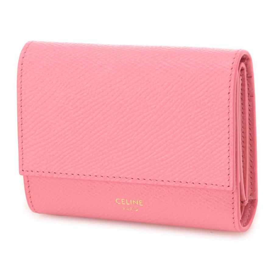 CELINE（セリーヌ） CELINE 3つ折り財布 小銭入れ付き ピンク