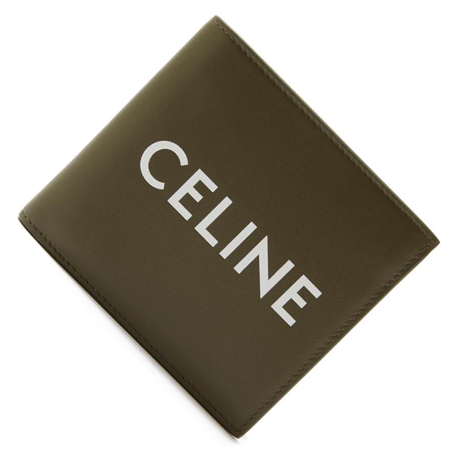 CELINE セリーヌ 2つ折り財布 グリーン メンズ 10b65-3dme-31do 