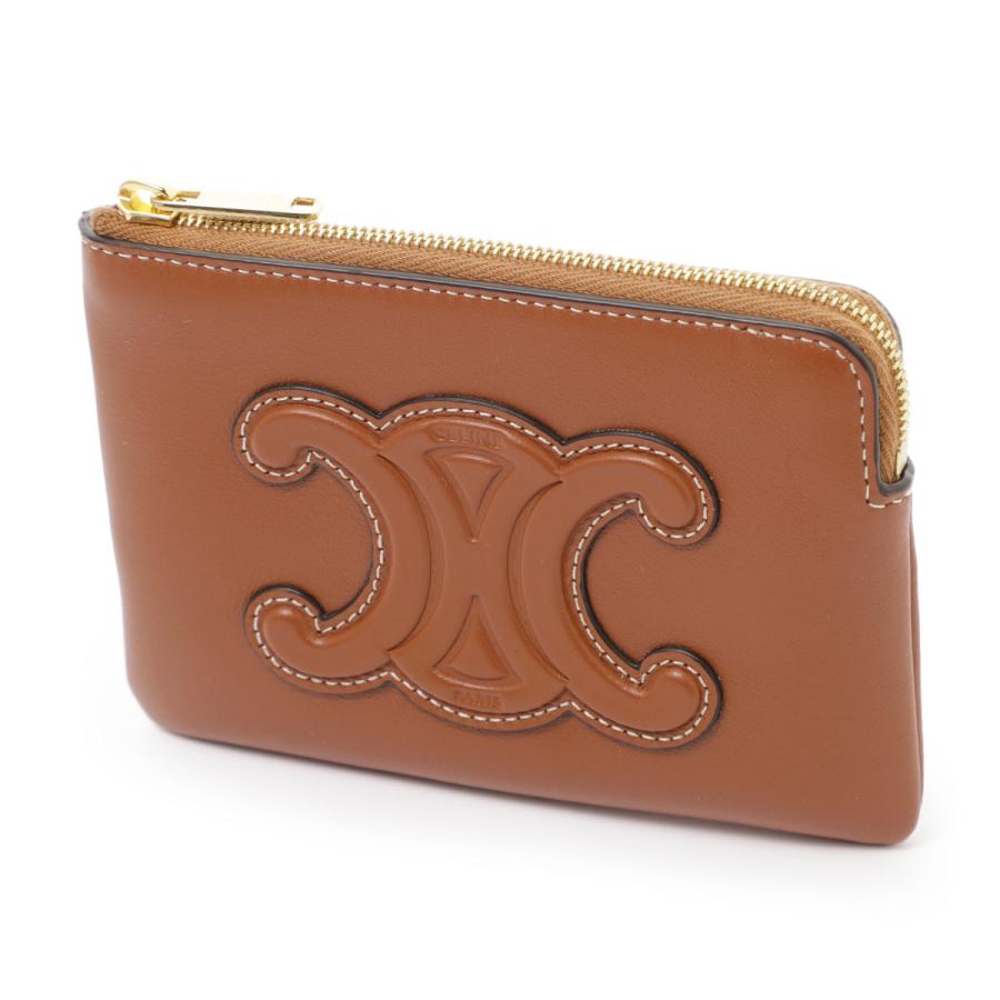 CELINE（セリーヌ） コインケース ポーチ ブラウン レディース 10c66