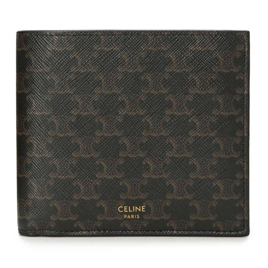 セリーヌ CELINE 2つ折り財布 小銭入れ付き ブラック メンズ 10c87-2bqb-38no :10c87-2bqb-38no:モダン