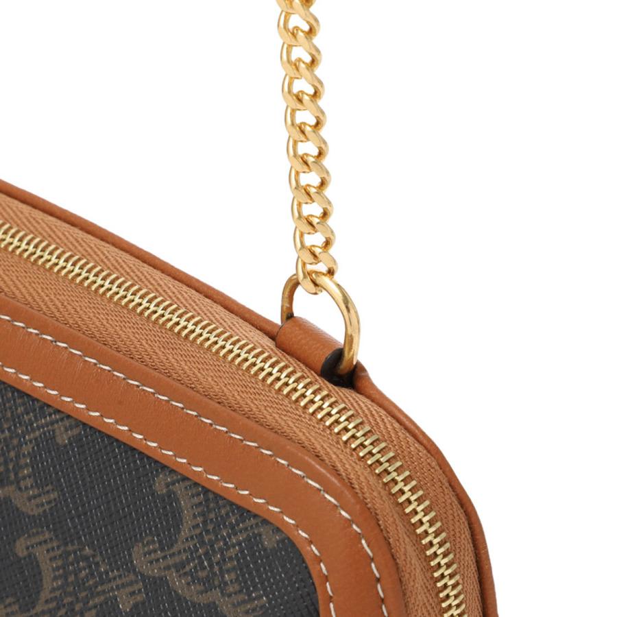 CELINE セリーヌ ショルダーバッグ CLUTCH ON CHAIN TRIOMPHE
