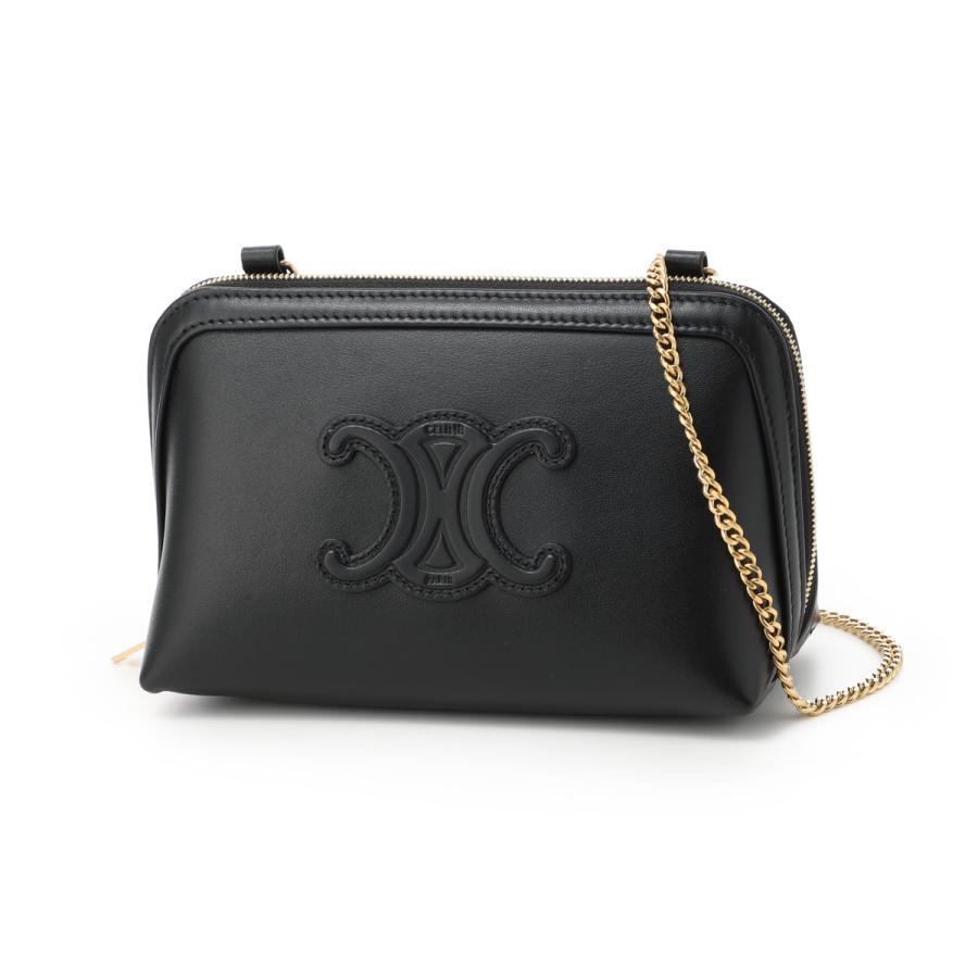 CELINE（セリーヌ） ショルダーバッグ CLUTCH ON CHAIN CUIR TRIOMPHE
