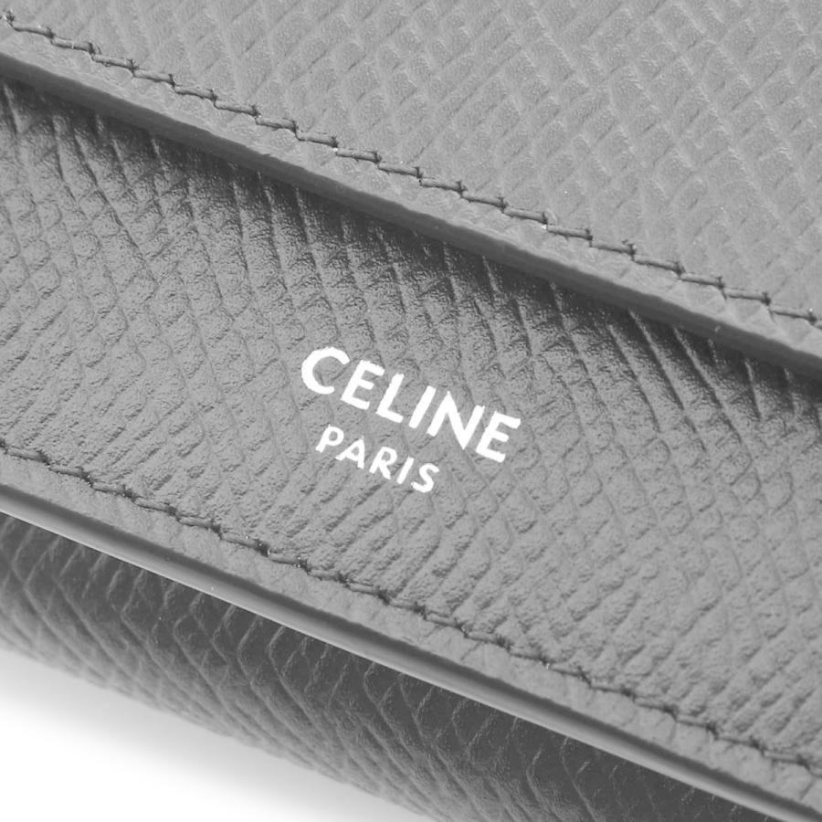 新品　セリーヌ　三つ折り財布　10E60 CELINE（セリーヌ） CELINE 3つ折り財布 小銭入れ付き ブラック メンズ