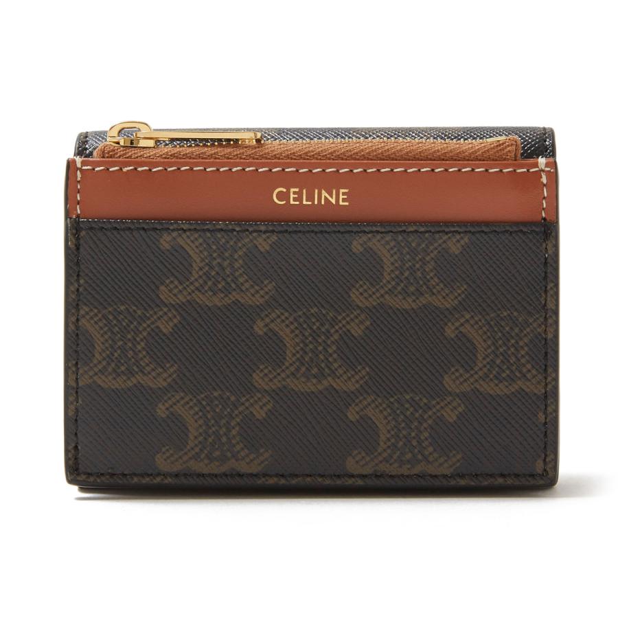 CELINE（セリーヌ） CELINE 3つ折り財布 小銭入れ付き ブラウン