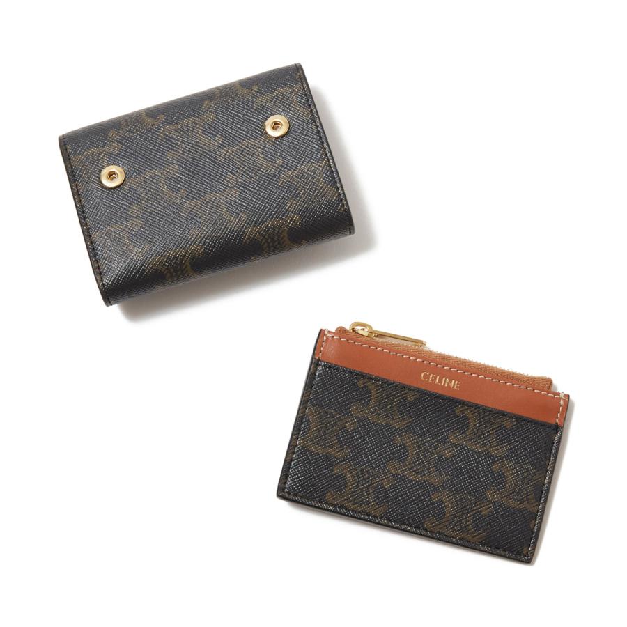 CELINE（セリーヌ） CELINE 3つ折り財布 小銭入れ付き ブラウン