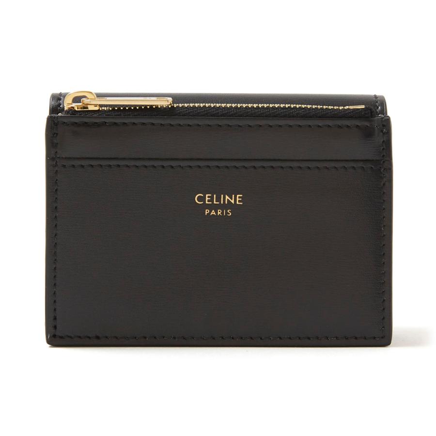 CELINE（セリーヌ） CELINE 3つ折り財布 小銭入れ付き ブラック