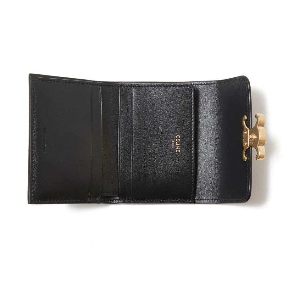 CELINE（セリーヌ） CELINE 3つ折り財布 小銭入れ付き ブラック