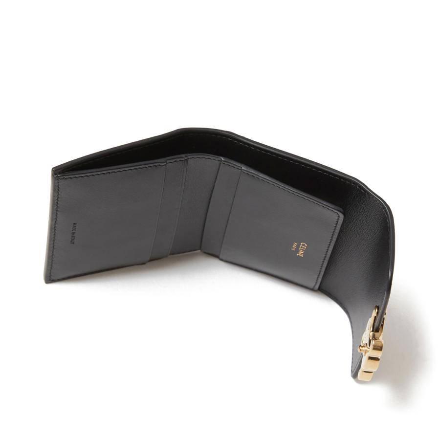 CELINE（セリーヌ） CELINE 3つ折り財布 小銭入れ付き ブラック