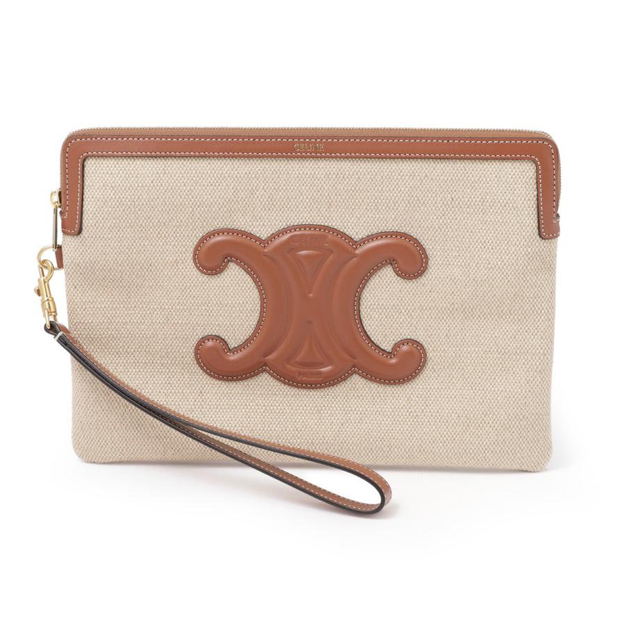 CELINE セリーヌ クラッチバッグ ポーチ ベージュ レディース 10j50 