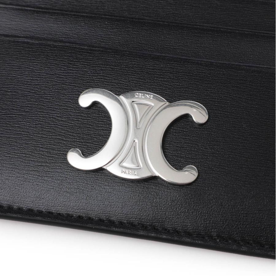 セリーヌ CELINE カードケース TRIOMPHE CARD HOLDER ブラック メンズ 10l83-3dpv-38diの画像