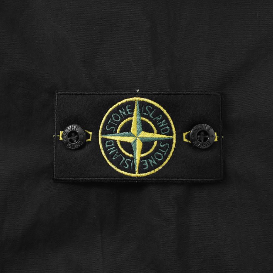ストーンアイランド STONE ISLAND 半袖シャツ 1100025 STRETCH ORGANIC COTTON TWILL シャツジャケット ブラック メンズ l1s151100025-s0a10-v0029の画像