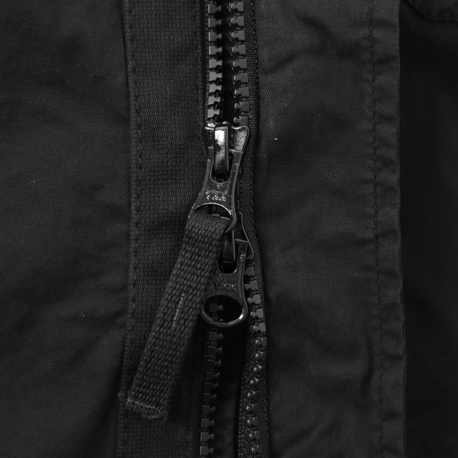 ストーンアイランド STONE ISLAND 半袖シャツ 1100025 STRETCH ORGANIC COTTON TWILL シャツジャケット ブラック メンズの画像