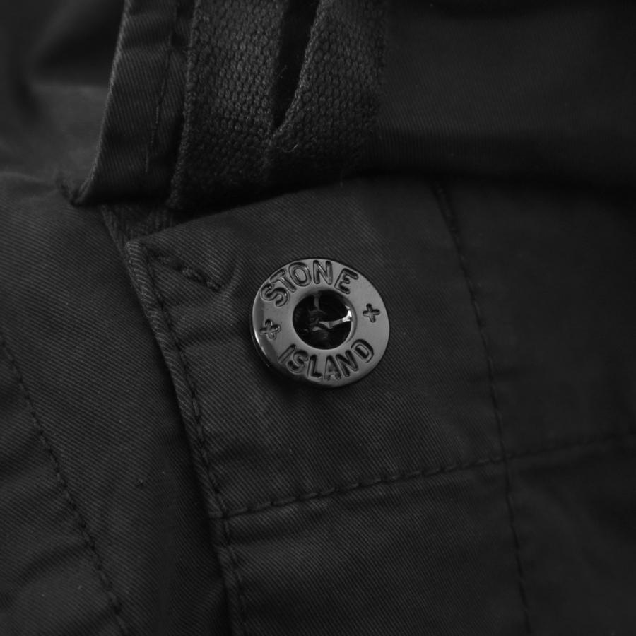 ストーンアイランド STONE ISLAND 半袖シャツ 1100025 STRETCH ORGANIC COTTON TWILL シャツジャケット ブラック メンズ l1s151100025-s0a10-v0029の画像