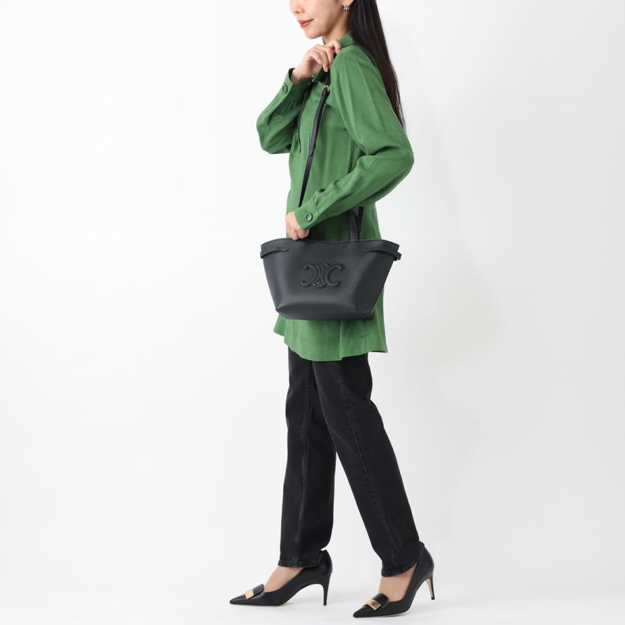 CELINE（セリーヌ） トートバッグ 2WAY MINI CABAS ANAIS ブラック