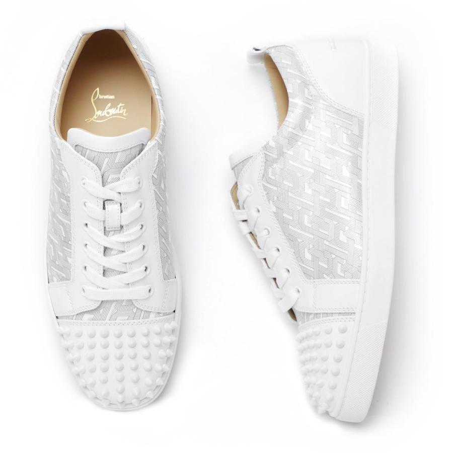 クリスチャンルブタン Christian Louboutin スニーカー Louis Junior Spikes Flat Calf 大きいサイズあり ホワイト メンズ W057 White Silver W057 White モダンブルーyahoo 店 通販 Yahoo ショッピング