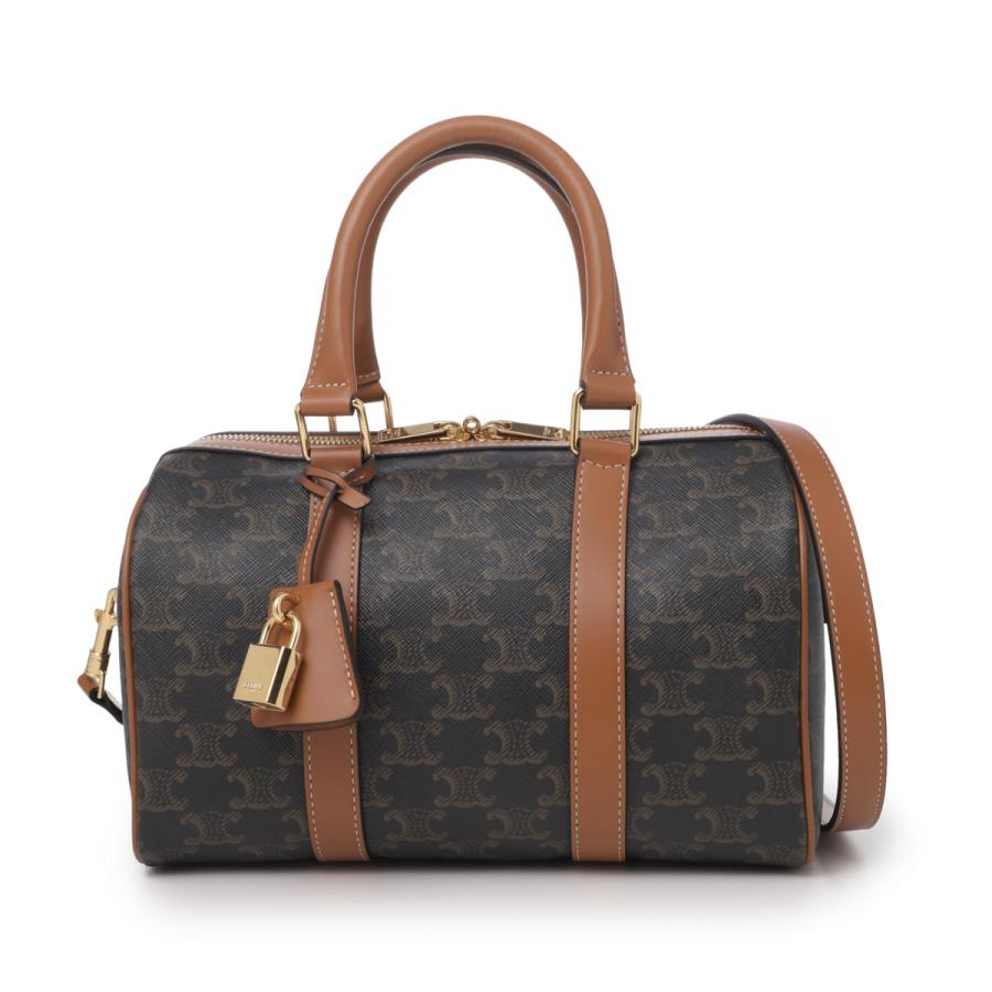 CELINE　大容量ブラウンボストンバッグ　セリーヌ 中古・古着通販】CELINE (セリーヌ) ミニボストンバッグ