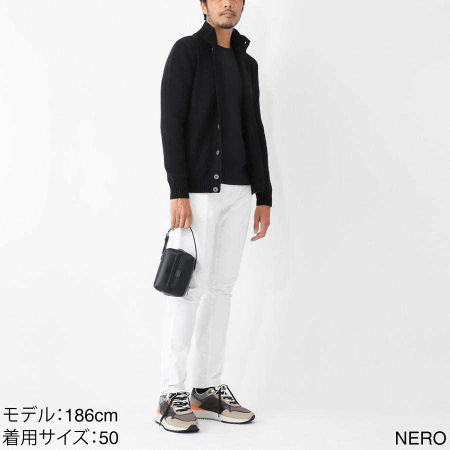 Gran Sasso（グランサッソ） 立ち襟ニットカーディガン 大きいサイズ