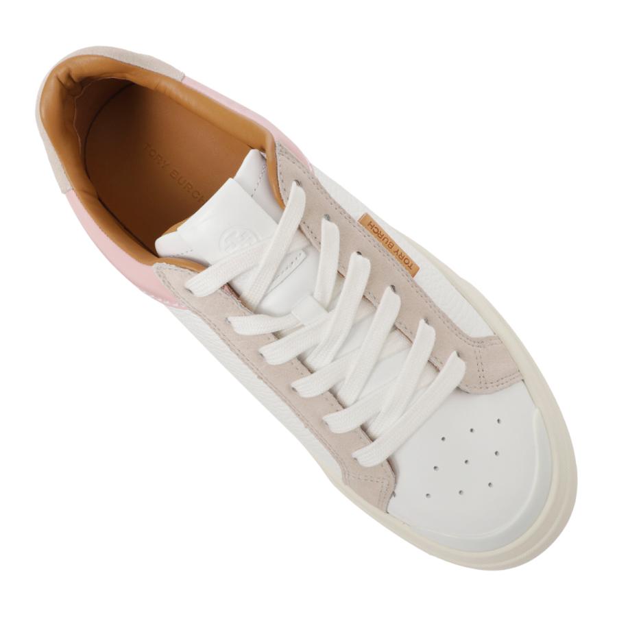 [正規品] Tory Burch ホワイト レッドブラウン スニーカー 正規品] Tory Burch ホワイト レッドブラウン スニーカー