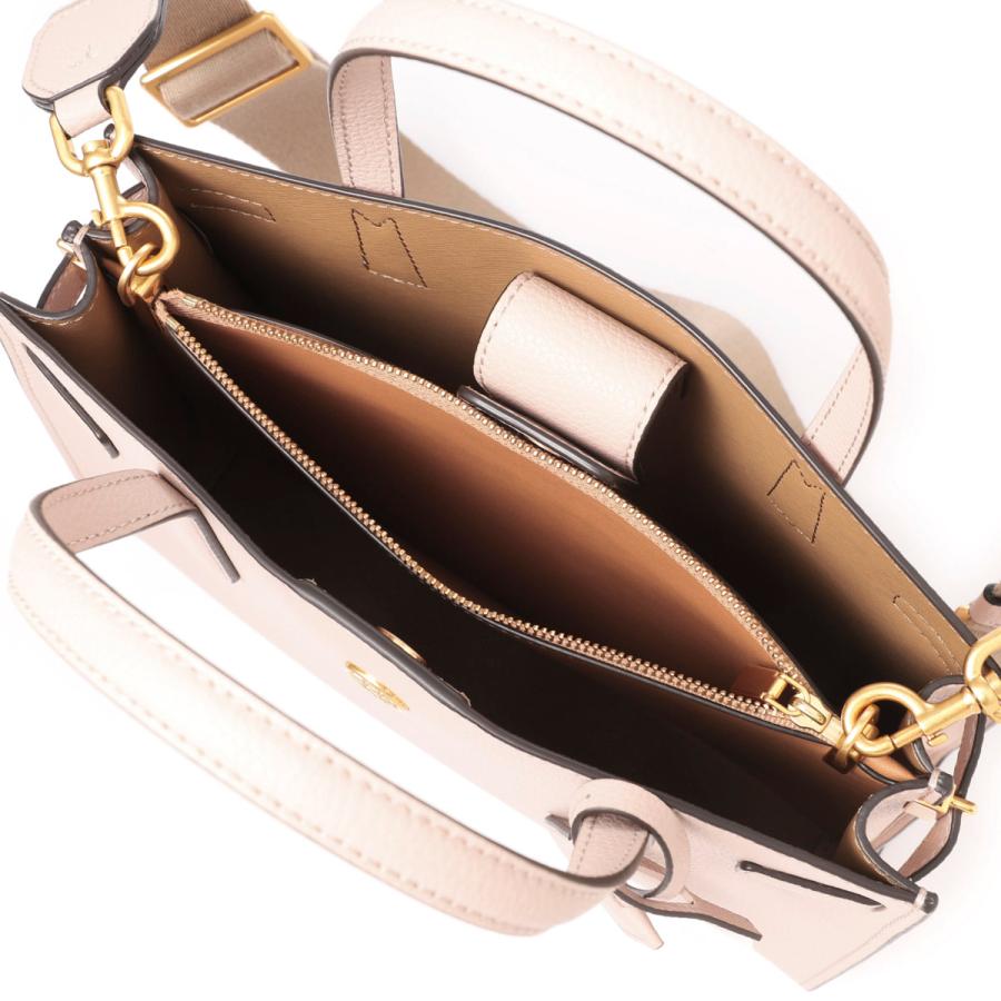 【極美品】Tory Burch クリーム色 3weyハンドバック TORY BURCH（トリーバーチ） ハンドバッグ 3WAY WALKER SMALL ピンク