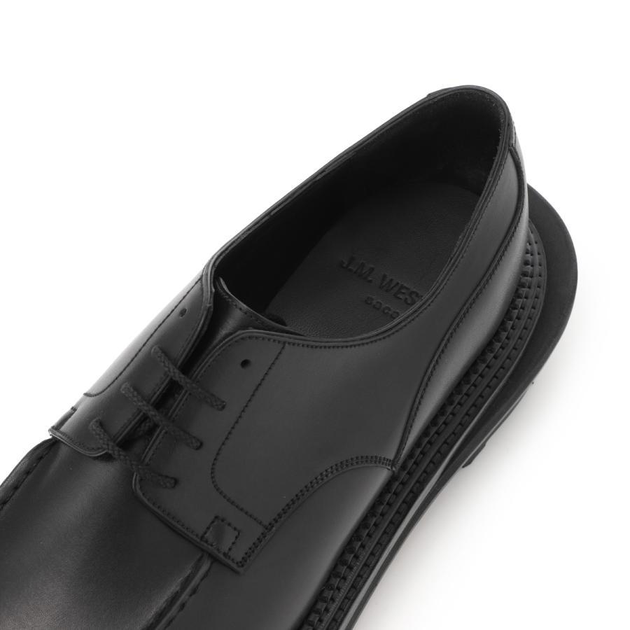 ジェイエムウエストン 外羽根式シューズ Derby Golf J.M. WESTON x sacai コラボ #641 ワイズ:D ダービーシューズ 大きいサイズあり ブラック メンズの画像