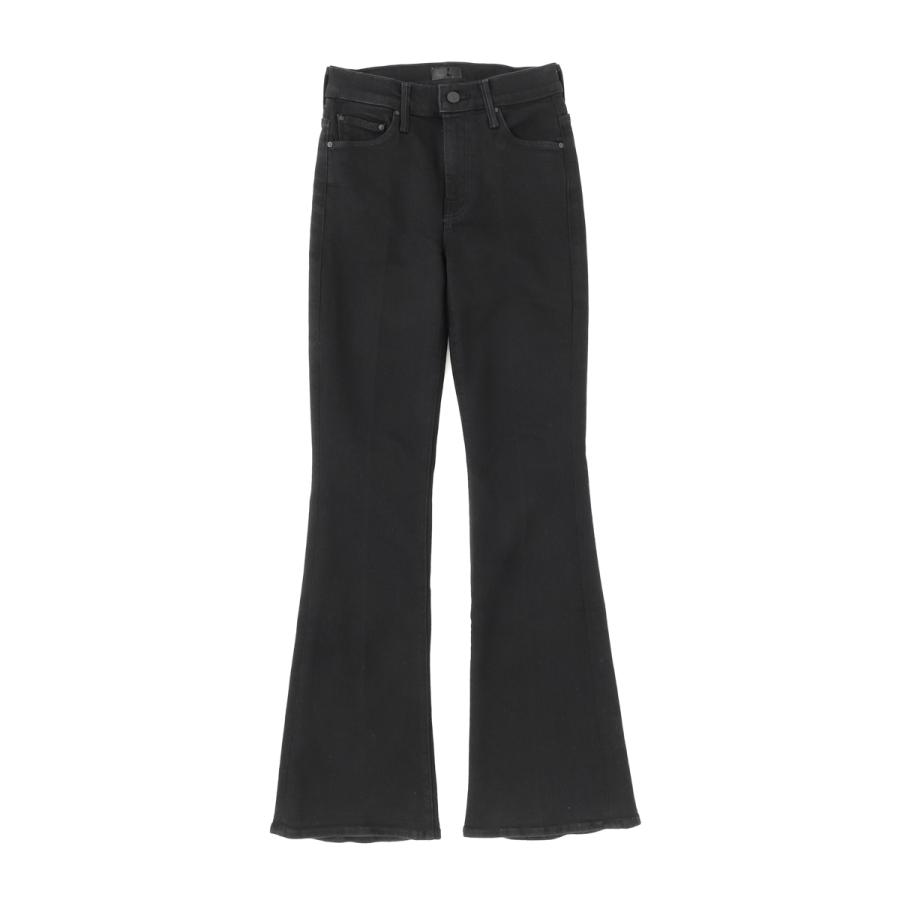 マザー MOTHER ジップフライジーンズ THE WEEKENDER ストレッチ フレアデニムパンツ フレアジーンズ ブラック レディース 1585-1611-a-nighty-nightの画像