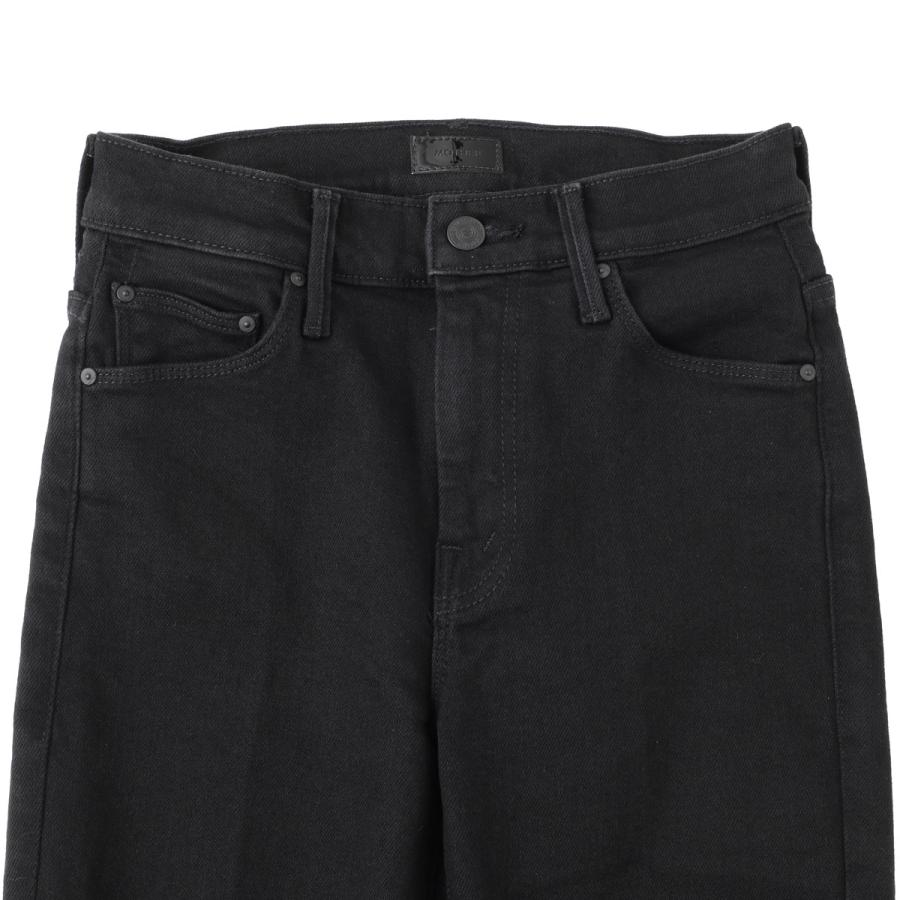 マザー MOTHER ジップフライジーンズ THE WEEKENDER ストレッチ フレアデニムパンツ フレアジーンズ ブラック レディース 1585-1611-a-nighty-nightの画像