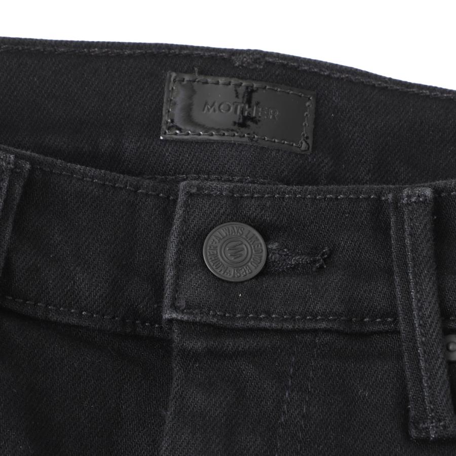マザー MOTHER ジップフライジーンズ THE WEEKENDER ストレッチ フレアデニムパンツ フレアジーンズ ブラック レディース 1585-1611-a-nighty-nightの画像