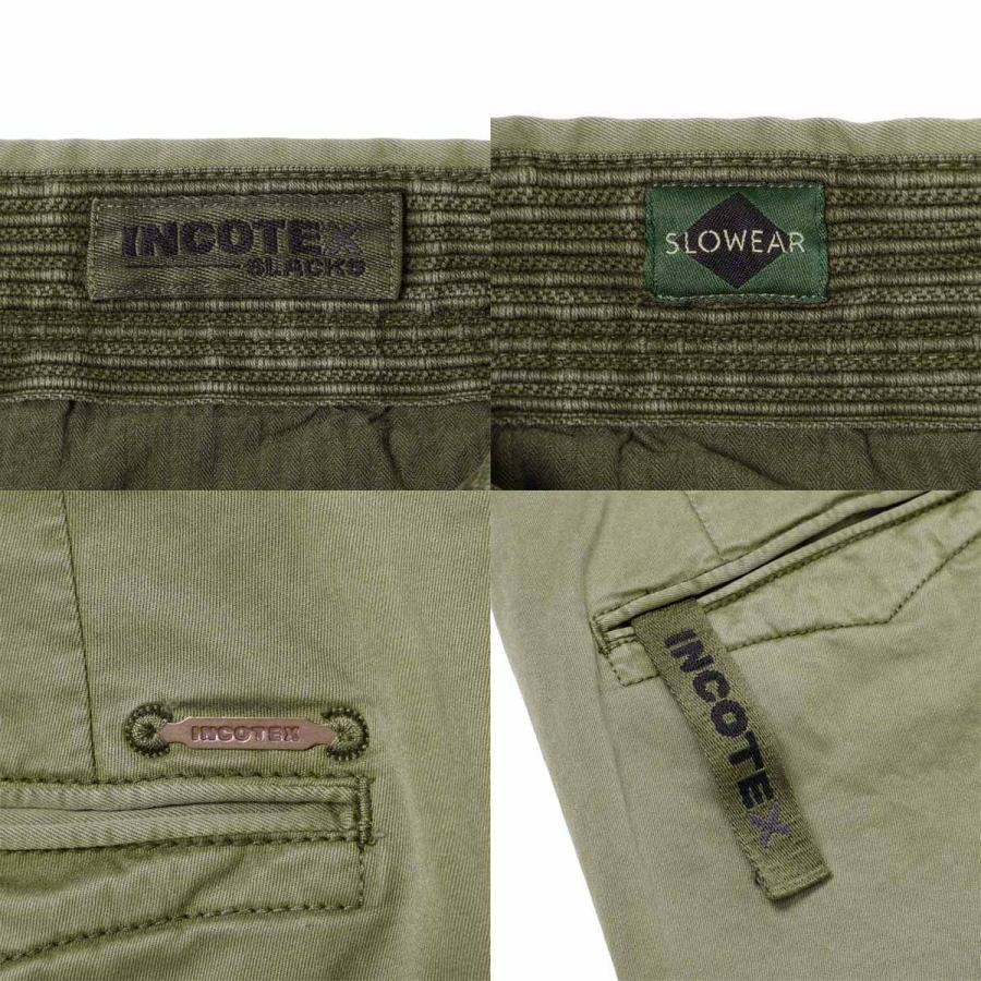 INCOTEX インコテックス スラックス SLACKS SLIM FIT コットン