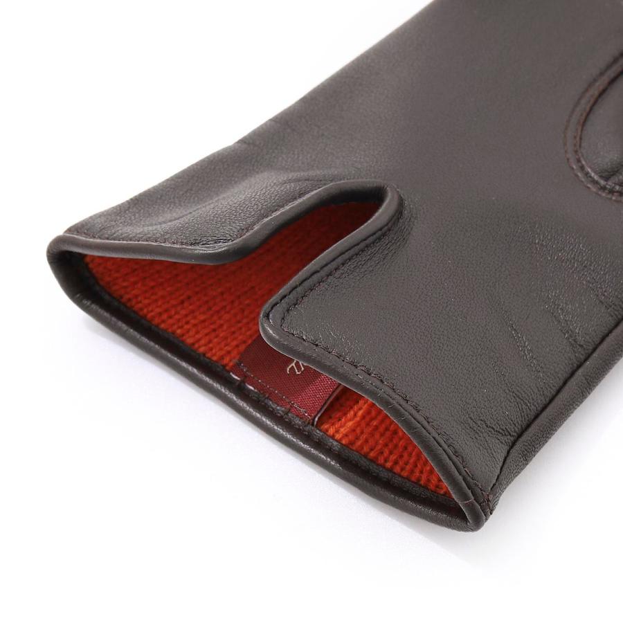 デンツ DENTS グローブ HERITAGE COLLECTION BEARWOOD HAIRHSEEP TOUCHSCREEN スマホ対応 レディース 17-1157-mocca-saffronの画像