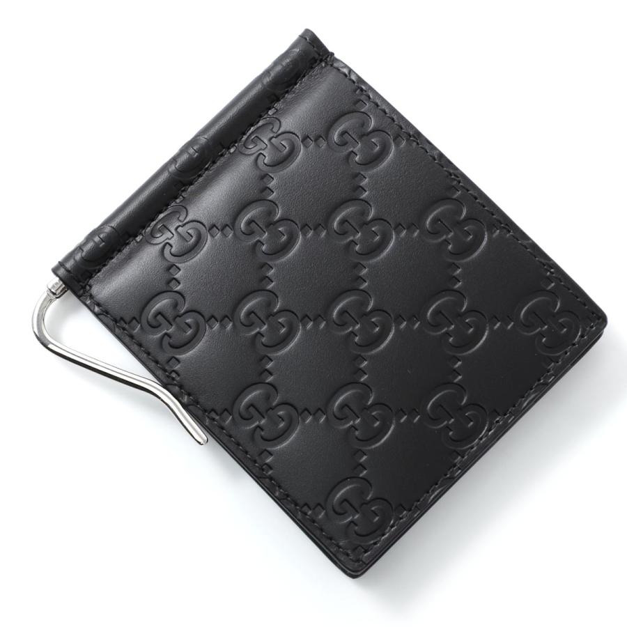 GUCCI グッチ マネークリップ GG 2つ折り財布 ブラック メンズ GUCCI グッチ マネークリップ GG 2つ折り財布 ブラック メンズ