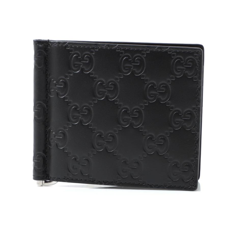 GUCCI グッチ マネークリップ GG 2つ折り財布 ブラック メンズ GUCCI グッチ マネークリップ GG 2つ折り財布 ブラック メンズ