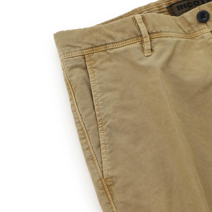 秋冬 INCOTEX SLACKS コットンパンツ 30 カーキベージュ INCOTEX（インコテックス） スラックス INCOTEX SLACKS コットンパンツ
