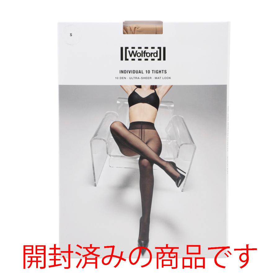 【ネコポス対応(1点まで)】訳あり ウォルフォード Wolford パンティストッキング INDIVIDUAL 10 インディヴィジュアル10デニール ベージュ｜mb-y｜02