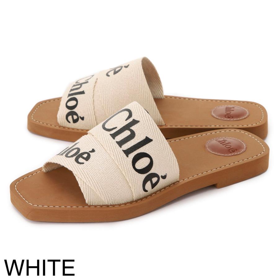 Chloe（クロエ） フラットミュール WOODY レディース chc22u188z3-34h