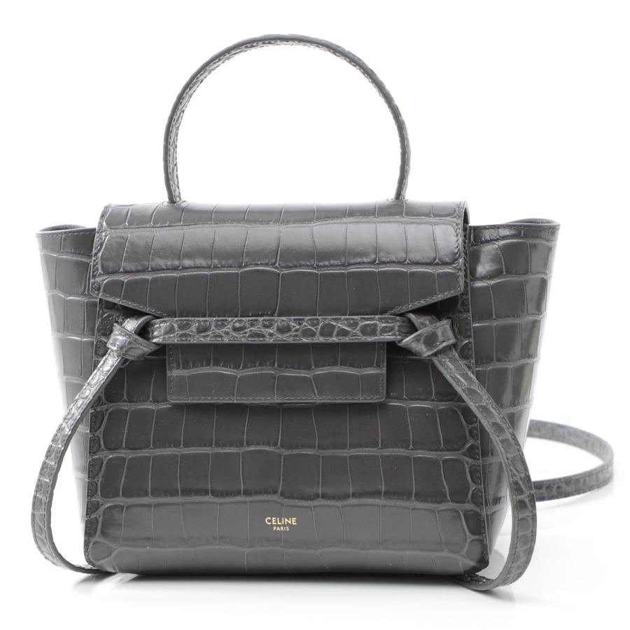 セリーヌ Celine ハンドバッグ 2way Belt Bag Nano ベルトバッグ グレー レディース 100 3bte 10dc Supersport Tn