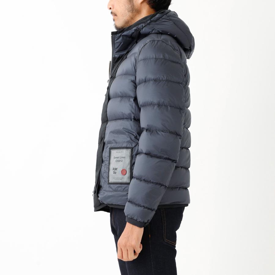 テンシー Ten c リバーシブル ダウンジャケット DOWN LINER HOODED