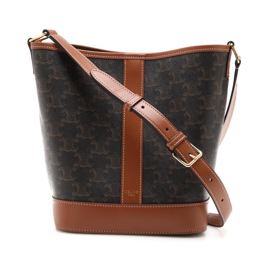 セリーヌ CELINE バケットバッグ Small TRIOMPHE CANVAS ショルダーバッグ ブラウン レディース 19144-2cas-04lu_1