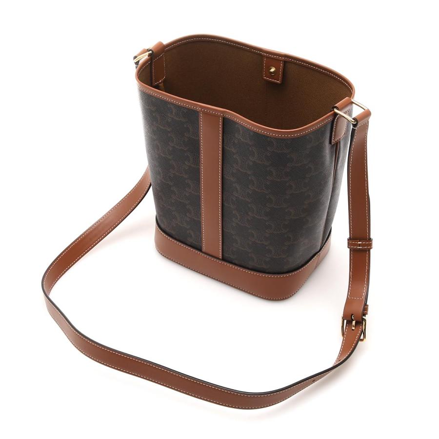 セリーヌ CELINE バケットバッグ Small TRIOMPHE CANVAS ショルダーバッグ ブラウン レディース 19144-2cas-04lu_3