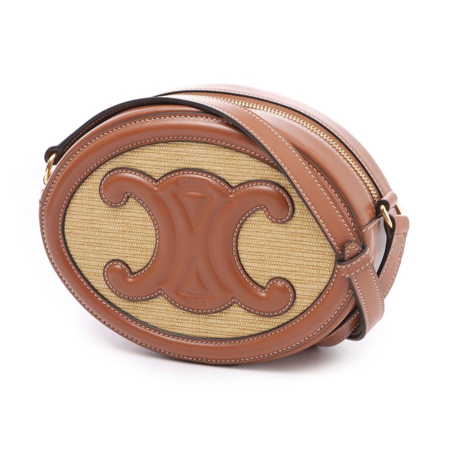 CELINE ショルダーバッグ ベージュ/ブラウン CELINE（セリーヌ） ショルダーバッグ CLASSIQUE TRIOMPHE クロス