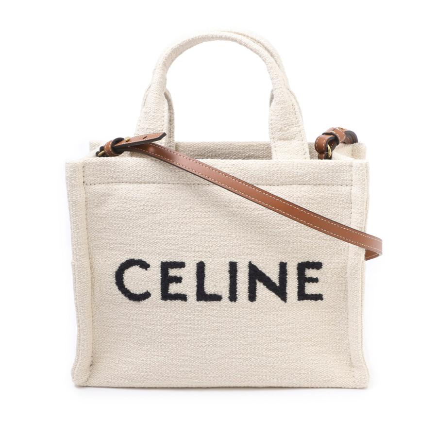 セリーヌ　CELINE キャンバス バッグ ホワイト セリーヌ CELINE ショルダーバッグ クロード ホワイト