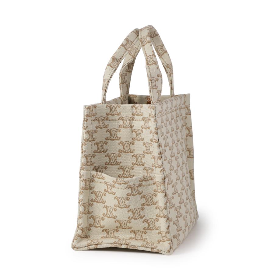 CELINE Cabas Tote Bag エコバッグ ホワイト/ブラウン CELINE Cabas Tote Bag エコバッグ ホワイト/ブラウン - メルカリ